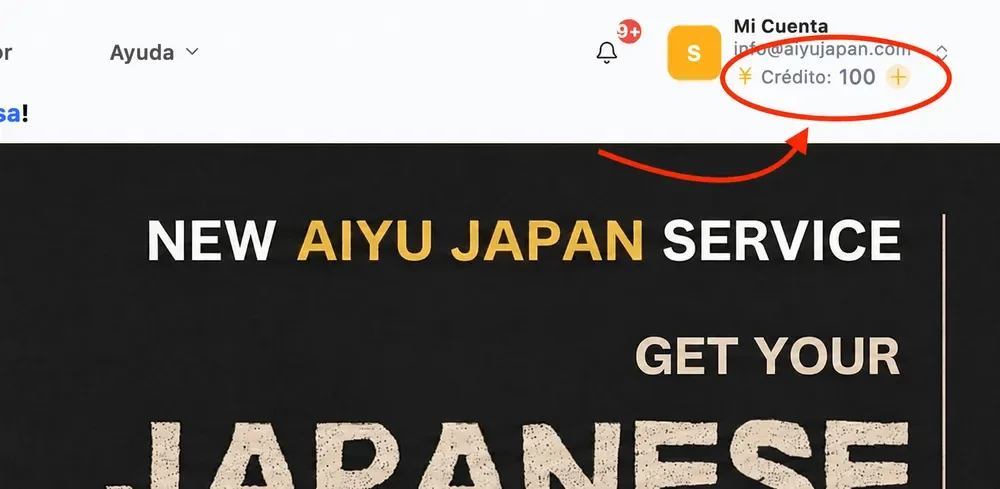 How to Use and Recharge Credits in Your Aiyu Japan Account